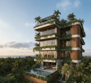 Luxury condos for sale in Tulum with rooftop pool