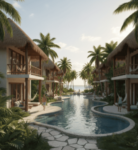 Estilo de vida en condo de lujo en Tulum
